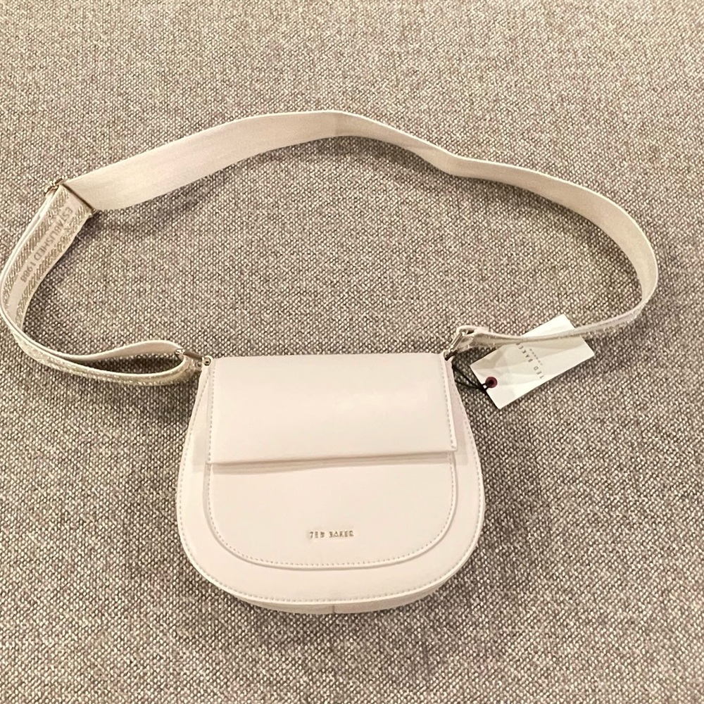 TED BAKER London Pristine Light Pink Flavor Crossbody Leather Bag New With Tags